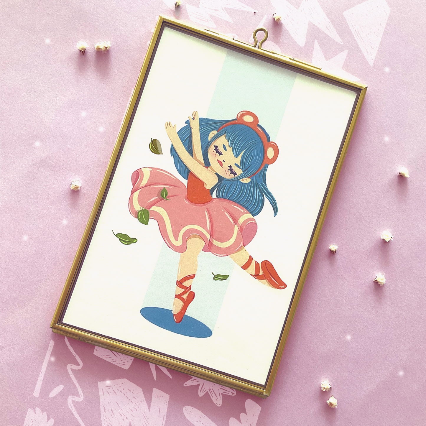 Bailarina con alma de oso-con marco