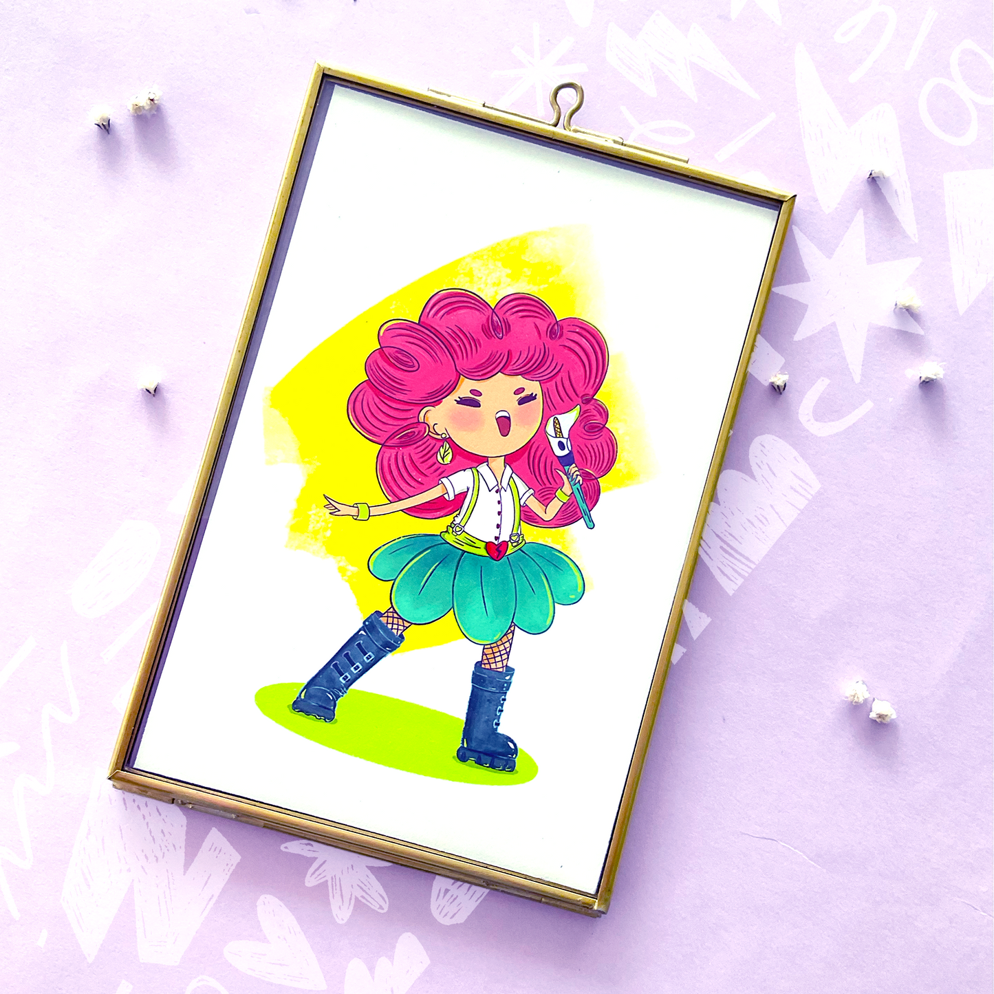 Print mini-Canta mi rosa-con marco