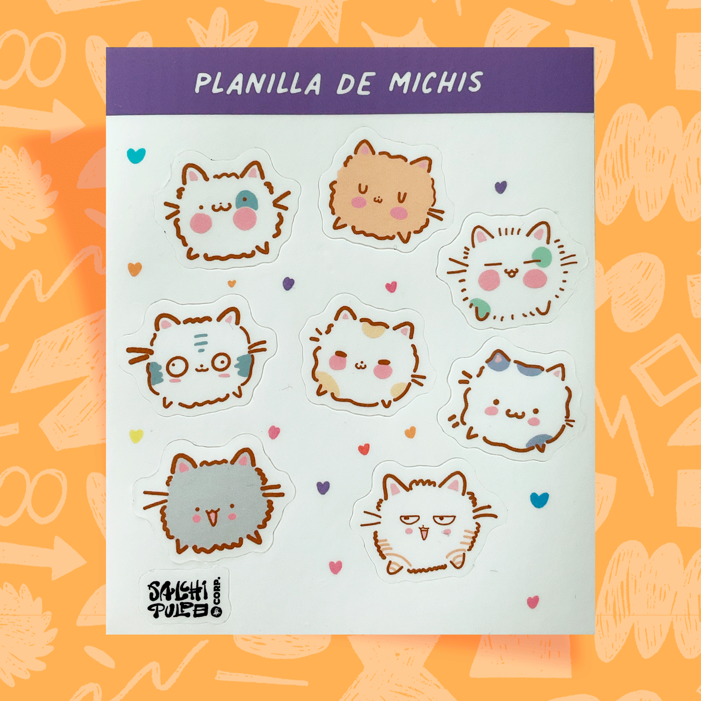 Planilla gatitos peludos