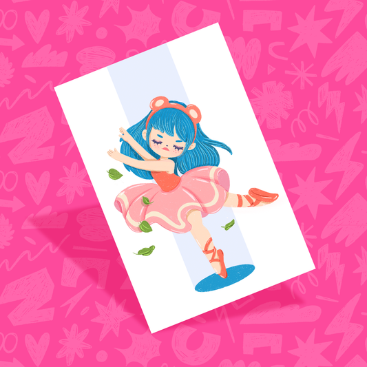 Print mini- Osita bailarina