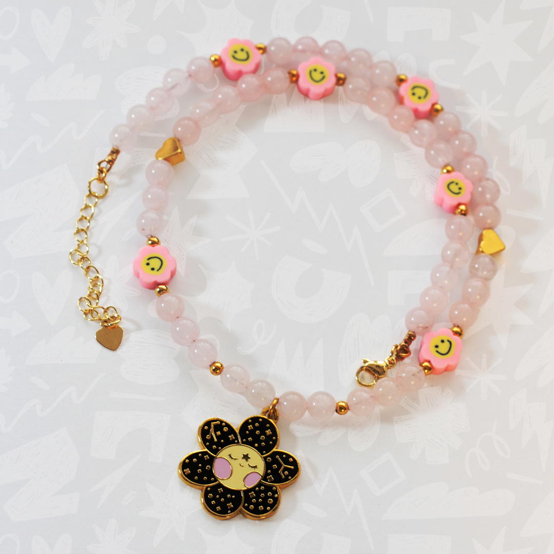 Gargantilla : No cualquiera florece en el espacio – Pieza Única