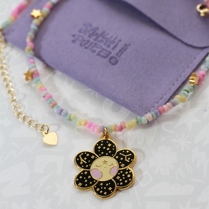 Gargantilla : No cualquiera florece en el espacio – Pieza Única