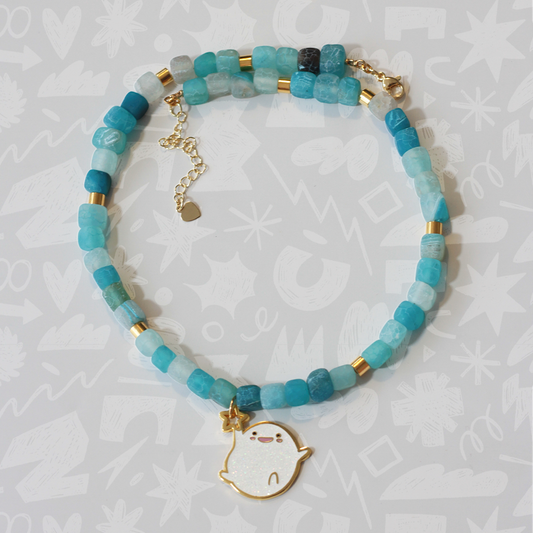 Gargantilla wara-Blue